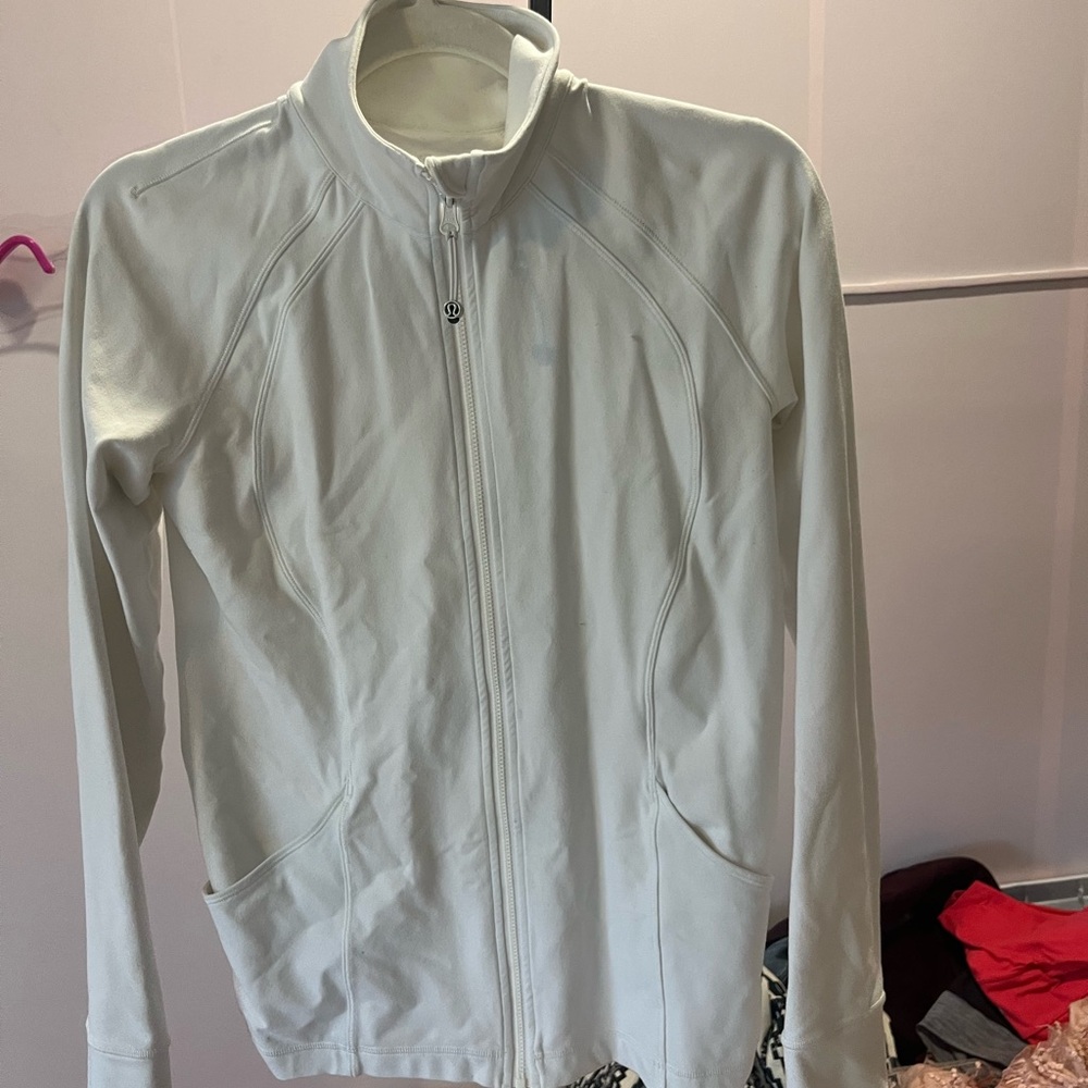 Lululemon Women's White Zip-Up Jacket